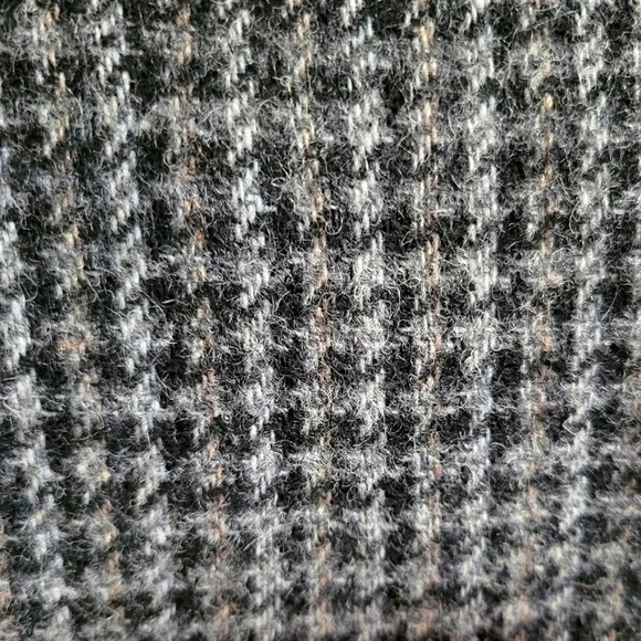 VINTAGE CASUAL CORNER Houndstooth Tweed Blazer Grey - Picture 16 of 17